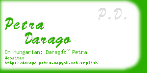 petra darago business card